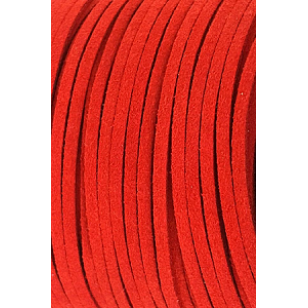 Suede Imitatie 3mm Rood